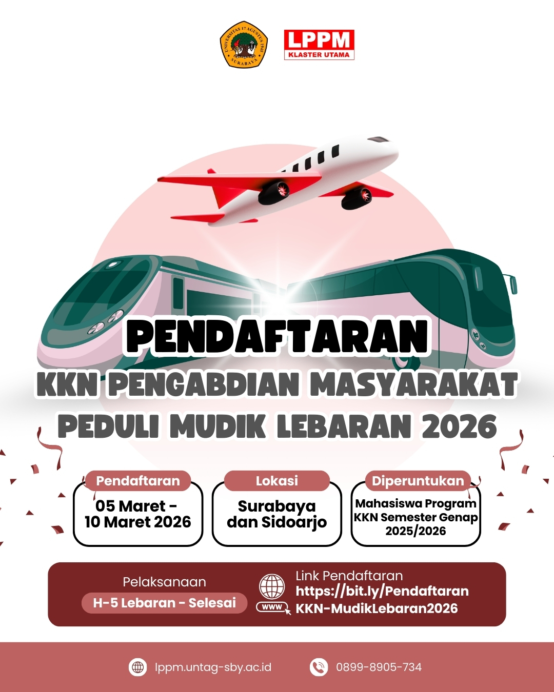 Informasi Pendaftaran KKN Pengabdian Masyarakat Peduli Mudik Lebaran 2026