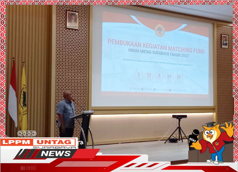 Perwakilan Pemerintah Desa Claket Mojokerto hadir dalam Pembukaan Kegiatan Matching Fund MBKM Untag Surabaya