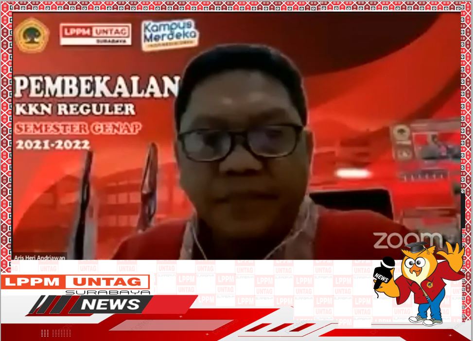 Sambutan Ketua LPPM dalam Pembekalan KKN Reguler Semester Genap 2021-2022