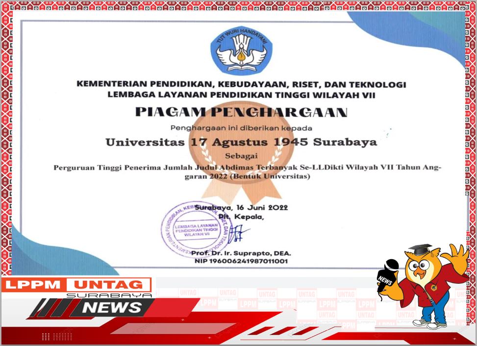 Kepala Desa Papungan Blitar hadir dalam Pembukaan Kegiatan Matching Fund MBKM Untag Surabaya