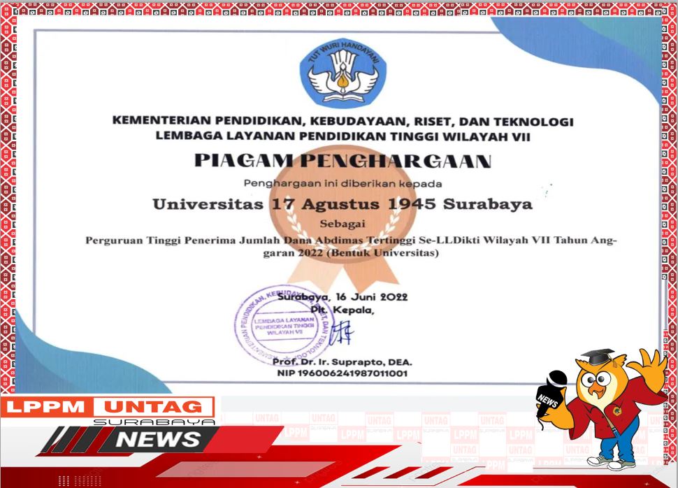 Ketua LPPM Untag Surabaya memberikan wawasan pendahuluan