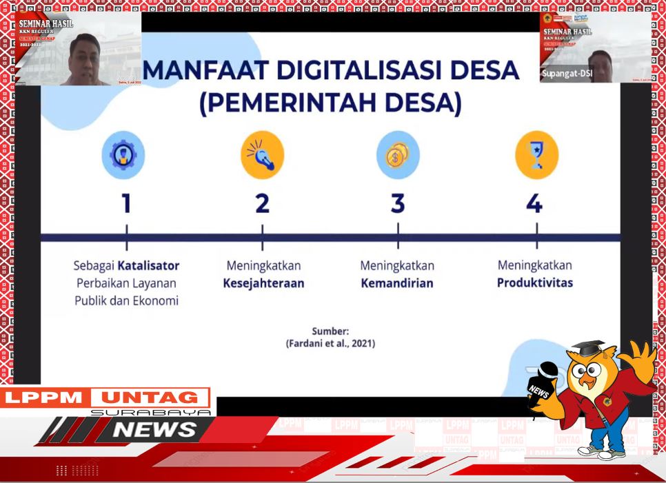 Direktur Sistem Informasi memberikan Materi Pembangunan Desa