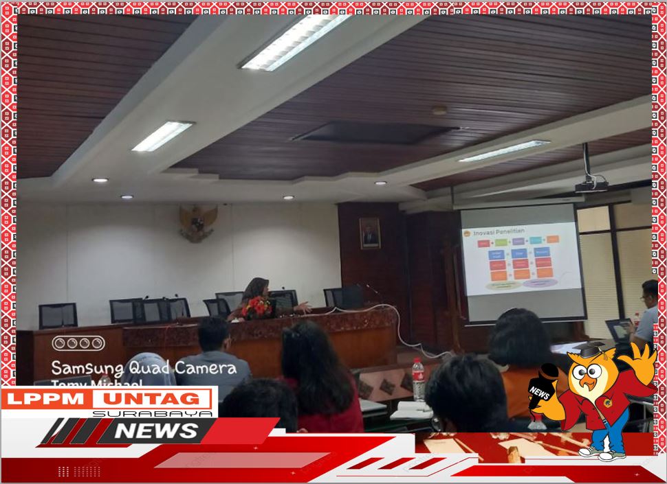 Kepala Pusat Inovasi LPPM Untag Surabaya memberikan materi Pemutakhiran Akun