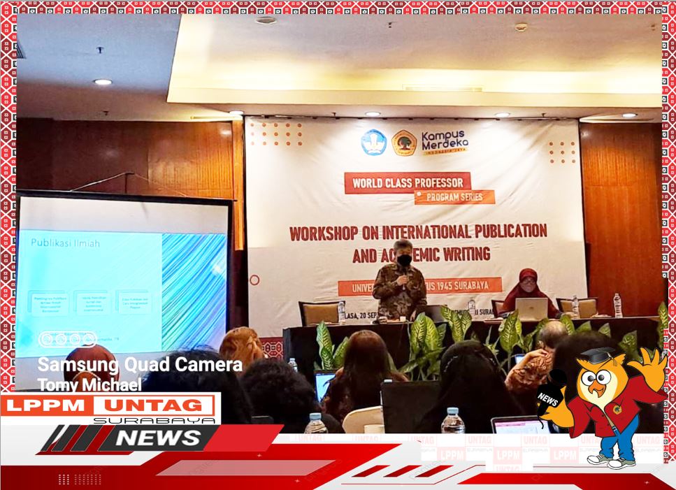World Class Professor Workshop On International Publication And Academic Writing
