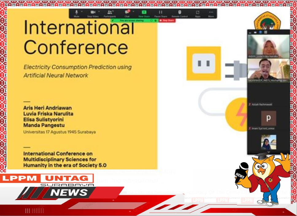 Karyanya berjudul Electricity Consumption Prediction using Artificial Neural Network.