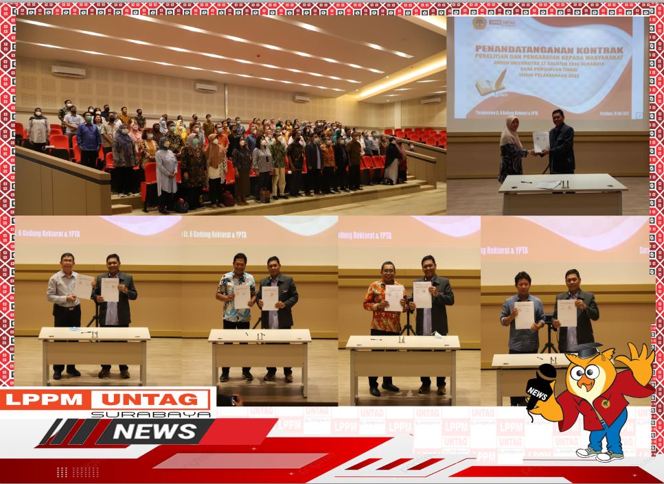Penandatanganan Kontrak Penelitian Dan Pengandian Kepada Masyarakat Dana Perguruan Tinggi