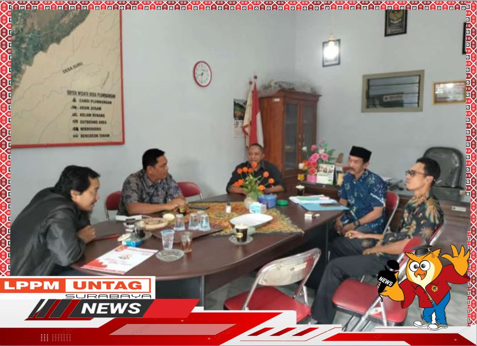Ketua LPPM Untag Surabaya Aris Heri Andriawan, S.T., M.T., menjadi Narasumber dalam Musyawarah Desa Plumbangan Blitar