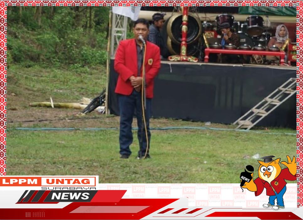 Ketua LPPM Untag Surabaya memberikan sambutan dalam launching Desa Wisata Religi Pucangan di Jombang