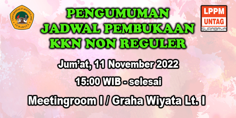 RUNDOWN PEMBEKALAN KKN NON REGULER
