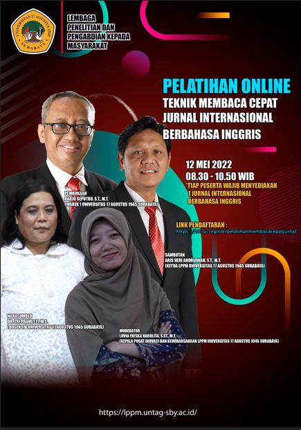 PELATIHAN ONLINE TEKNIK MEMBACA CEPAT JURNAL INTERNASIONAL BERBAHASA INGGRIS 
