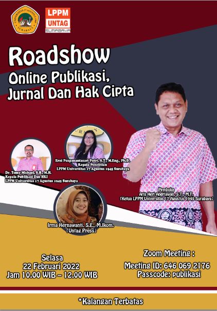 Roadshow Online Publikasi, Jurnal Dan Hak Cipta