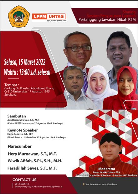 Sharing  Session Penyusunan Laporan Pertanggung Jawaban Hibah P2M