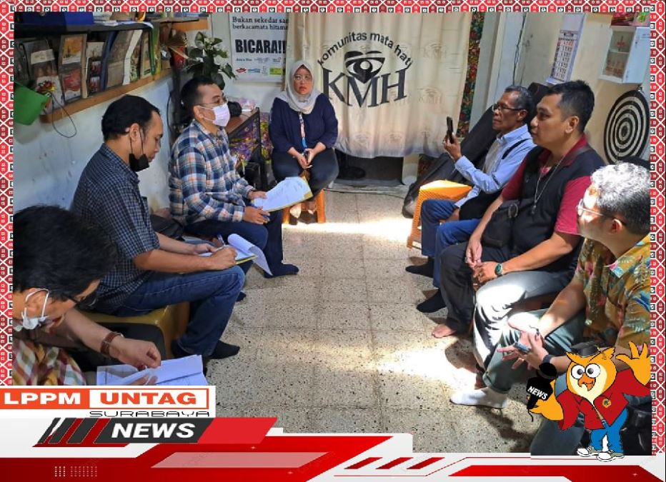 Kepala Pusat Publikasi Dan Kekayaan Intelektual LPPM Untag Surabaya melakukan monitoring evaluasi