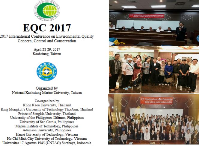2017 International Conference on Environmental Quality Concern, Control and Conservation