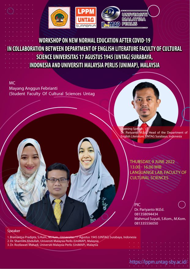 Workshop on New Normal Education After Covid-19  In Collaboration between Department Of English Literature Faculty Of Cultural Science Universitas 17 